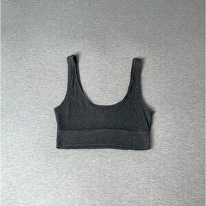 Victoria’s Secret Grey Cozy Ribbed Knit Bralette Bra Top
